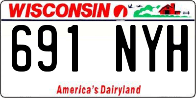 WI license plate 691NYH
