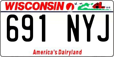 WI license plate 691NYJ