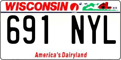 WI license plate 691NYL