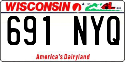 WI license plate 691NYQ