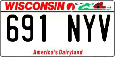 WI license plate 691NYV