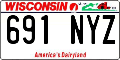 WI license plate 691NYZ