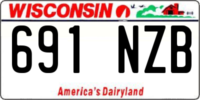 WI license plate 691NZB
