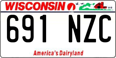 WI license plate 691NZC