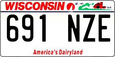 WI license plate 691NZE