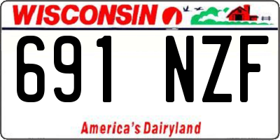 WI license plate 691NZF