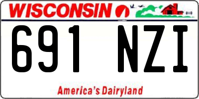 WI license plate 691NZI