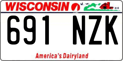 WI license plate 691NZK