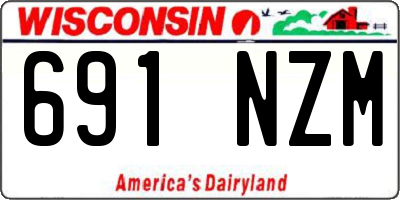 WI license plate 691NZM