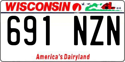WI license plate 691NZN