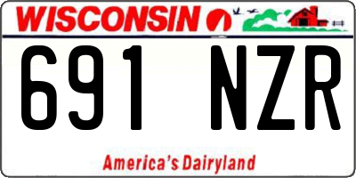 WI license plate 691NZR