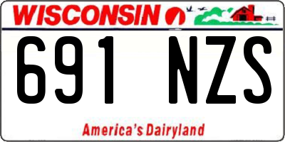 WI license plate 691NZS