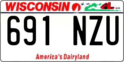 WI license plate 691NZU