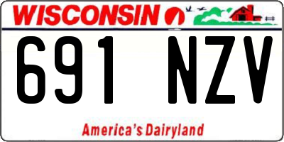 WI license plate 691NZV