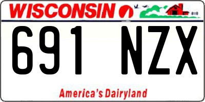 WI license plate 691NZX