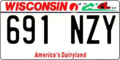 WI license plate 691NZY
