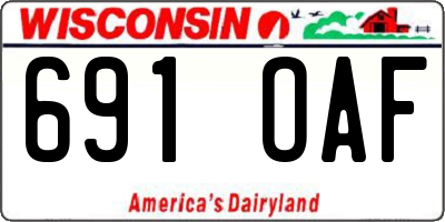 WI license plate 691OAF