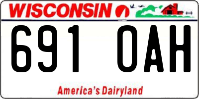 WI license plate 691OAH