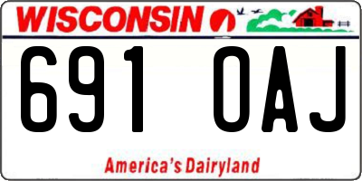 WI license plate 691OAJ