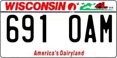 WI license plate 691OAM