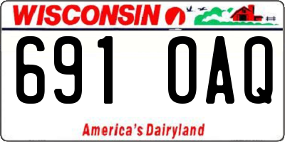 WI license plate 691OAQ