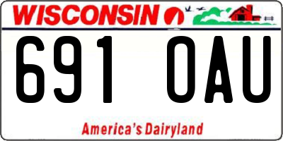 WI license plate 691OAU