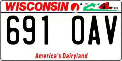 WI license plate 691OAV