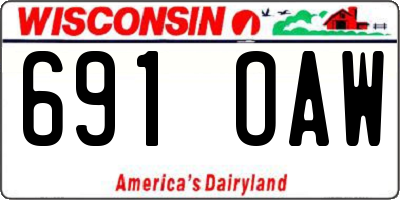 WI license plate 691OAW