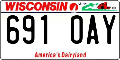 WI license plate 691OAY