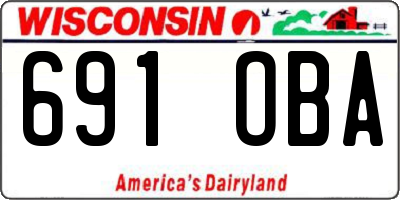 WI license plate 691OBA