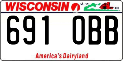 WI license plate 691OBB