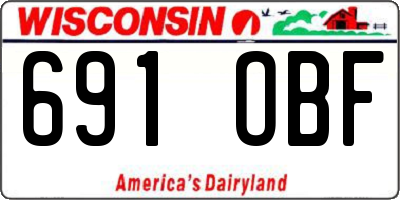 WI license plate 691OBF