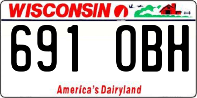 WI license plate 691OBH