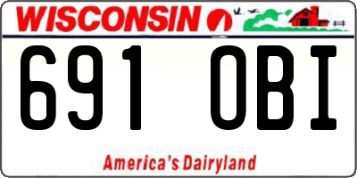 WI license plate 691OBI