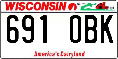WI license plate 691OBK