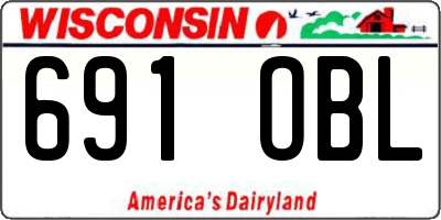 WI license plate 691OBL