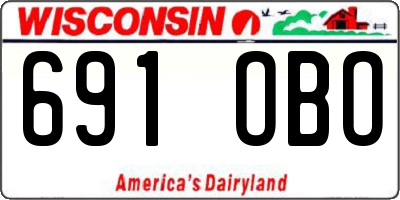 WI license plate 691OBO