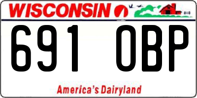 WI license plate 691OBP