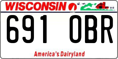 WI license plate 691OBR