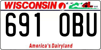 WI license plate 691OBU