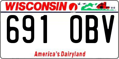 WI license plate 691OBV