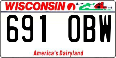 WI license plate 691OBW