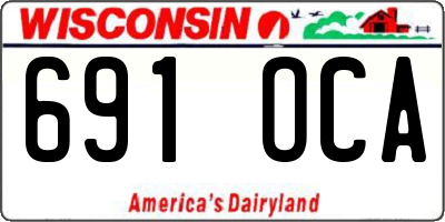WI license plate 691OCA