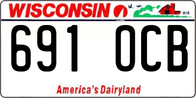 WI license plate 691OCB