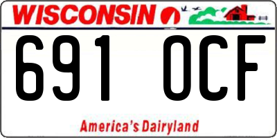 WI license plate 691OCF