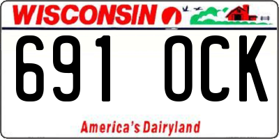 WI license plate 691OCK