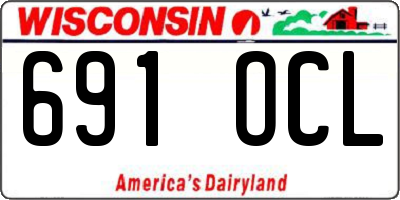 WI license plate 691OCL