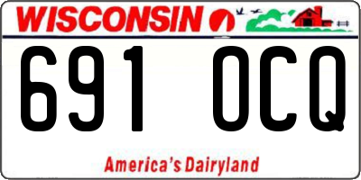 WI license plate 691OCQ