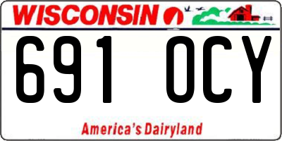 WI license plate 691OCY