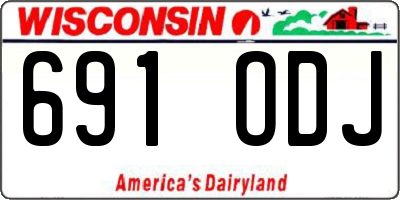 WI license plate 691ODJ